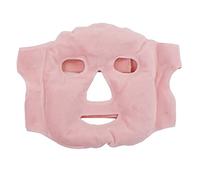 Mascarilla para Dormir, Compresa Fría y Caliente, Cuentas de Gel, Cubierta para la Cara, Hinchazón Suave, Alivio del Estrés, Paquete de Hielo y Calor, Cubierta para la Cara (Rosa)