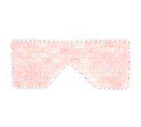 Mascarilla para dormir de jade, antienvejecimiento Mascarilla para ojos de piedra de jade, refrescante, para dormir, masajeador de ojos para el cuidado del frío para los ojos hinchados(Rosado)