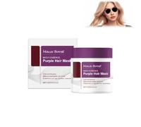 Mascarilla Para El Cabello Morado,Mascarilla Capilar Reparadora Profunda De ColáGeno,Crema capilar reparadora intensiva,Nutre profundamente,Ilumina y repara el cabello (1 pieza)