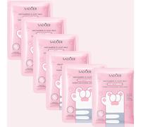 Mascarilla Para Manos - 6 Pares Manos Guantes Hidratantes, Máscara Para Pelar A Mano, Mascarilla De Manos Con Niacinamida, Mascarilla Blanqueadora De Manos Para Manos Secas Y Agrietadas