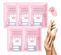 Mascarilla para Manos, Paquete de 5 Unidades, Hand Mask, Guantes de Hidratantes, Nutrición Cutánea Natural, Suavizante para Manos Ásperas, Efecto Alisador de Textura