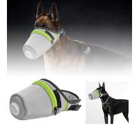 Mascarilla para perros, máscara de filtro de aire transpirable, bozal para perros, ajustable, reutilizable, bozal para perros grandes y pequeños, protección contra humo, temporada de margas salvajes