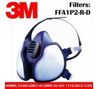 Mascarilla para pintores 3M - Pintura, protección vapores aerosoles particulas