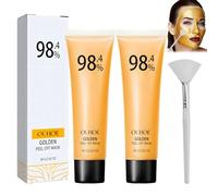 Mascarilla Peel Off 2 Piezas, Gold Foil Peel Off Mask, Mascarilla Facial Hidratante, para Hidratación, Antiarrugas, Limpieza