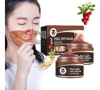 Mascarilla Peel Off, mascarilla antiarrugas antienvejecimiento, mascarilla facial Peel-Off refinada a base de hierbas, mascarilla exfoliante para piel muerta, para limpiar poros, eliminar puntos negro
