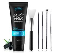 Mascarilla Peel-Off, Mascarilla para Eliminar Puntos Negros con CarbóN Activado, Purifica los Poros, Incluye un Kit de Herramientas Para Eliminar Puntos Negros, Aguja para el Acné y Cepillo