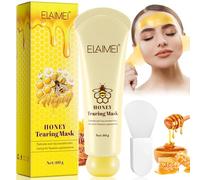 Mascarilla Peel Off, Miel Peel Off Mask, Mascarilla Facial Hidratante, Reafirmante y Rejuvenecedora para un Rostro Radiante, Brocha Incluida