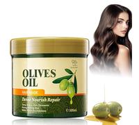 Mascarilla Pelo Nutritiva y Suavizante 500ml - Mascarilla Hidratante Cabello Seco y Dañado con Aceite de Oliva - Hair Mask para Cabello Fino, Rizado y Encrespado