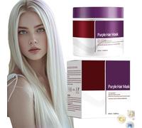 Mascarilla Pelo Violeta, Esence Mascarilla Capilar Púrpura, Mascarilla Capilar Hidratante Y Reparadora, Mascarilla Capilar Nutritiva Púrpura Iluminadora Para Cabello Seco Y Encrespado