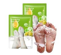 Mascarilla Pies Exfoliante 2 Pares con Peeling Suave - Elimina Piel Muerta, Callos y Hidrata Talones Agrietados para Pies Suaves - Ideal para Mujeres y Hombres