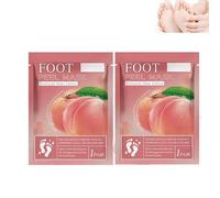Mascarilla Pies Peeling con Melocotón,Foot Peel Mask,Mascarilla Exfoliantes para Pies Secos y Agrietados,Calcetines de Peeling,Elimina Durezas y Callos,Apta para Mujeres y Hombres,2pc