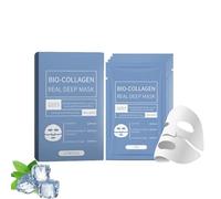 Mascarilla profunda real de biocolágeno, mascarilla de proteínas mascarilla reafirmante e hidratante profunda, mascarilla reafirmante antiarrugas de colágeno profundo, mejora la elasticidad de la piel