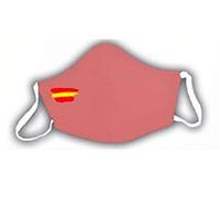 Mascarilla protectora rosa bandera de España 3 capas homologada