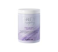 Inebrya Greylosophy - Mascarilla reflectante suave para rubio platino gris o rubio natural, 1000 ml