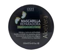 Mascarilla Reparadora Especial para Pies y Manos 250ml con Aloe Vera, Aceite de Almendras, Tens Up y Glicerina, Hidrata y Nutre en Profundidad, Antiinflamatorio y Reparador