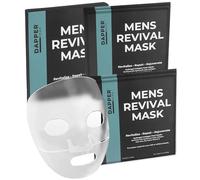 Mascarilla revitalizante para hombres, mascarilla hidratante de hidrogel para hombres con colágeno marino hidrolizado, vitamina E, ácido hialurónico, aloe, máscara facial