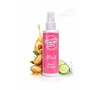 Mascarilla Sin Aclarado 10 en 1 con Aceite de Argán y Extracto de Pepino - Tratamiento Capilar Hidratante, Antifrizz y Protector Térmico - Leave In Spray para Cabello Seco o Húmedo - Candela HN