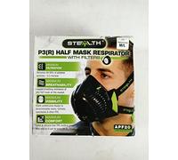 Mascarilla Stealth Mask P3 con filtros HEPAC reemplazables, mascarilla de respiración, filtra el 99,99% de partículas, mascarilla P3 para actividades de pintura, construcción, fabricación tamaño M/L