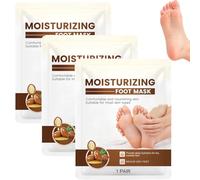 Mascarilla suavizante para pies, mascarilla hidratante para pies, calcetines anticallos, máscara exfoliante para pies suaves, cuidado eficaz de los pies (6 pares)