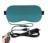Mascarilla térmica para ojos secos, máscara de ojos secos para ojos, almohadilla térmica para ojos, compresa de ojos cálidos, compresa eléctrica con correa y temperatura ajustables, segura para dormir