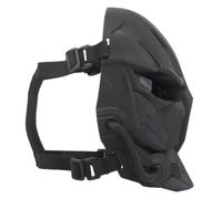 Mascarilla Transpirable Negra de Nylon Ajustable para Cosplay Halloween | Decorativa Ventilación Trasera, Incluye Paño de Limpieza, Uso Exterior y Fiestas de Disfraces