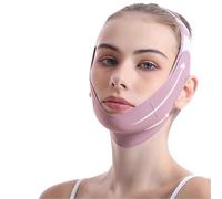 Mascarilla V-line Mentón Mascarilla facial V-Lift con tejido transpirable, banda moldeadora y correa de lifting reutilizable(Purple)