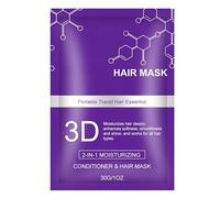 Mascarilla y acondicionador capilar 2 en 1 con colágeno 3D; tratamiento portátil nutritivo y antiencrespamiento; suaviza y aporta brillo a todo tipo de cabello (30 g) (1Piezas)