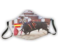 Mascarillas homologadas reutilizables elegante diseño bandera de España y toros, proteccion 3 capas lavables