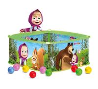 Mascha und der Bär- Piscina de Bolas de Colores, Multicolor (Bino & Mertens 16108)