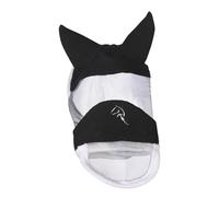 HKM Hobby Horsing - Máscara antimoscas con parte nasal, para jugar de forma realista con el caballo de juguete (negro)