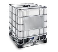 MASCHIO - Cisterna rectangular translúcida (1000 litros, con paleta híbrida (metal con tacos de plástico) y grado alimenticio (no aprobado ADR)