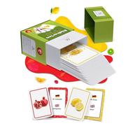 MASCHKY Tarjetas de aprendizaje para niños - Tarjetas de imágenes de alta calidad - Promoción del lenguaje - Montessori - Tarjetas de imagen estables y gruesas - Juegos de logopedia - Bilingües - Gran