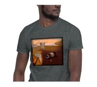 Mascochula camiseta hombre mola dalí personalizada con tu mascota gris oscuro