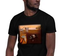 Mascochula camiseta hombre mola dalí personalizada con tu mascota negra