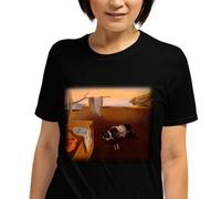 Mascochula camiseta mujer mola dalí personalizada con tu mascota negra