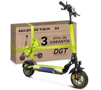 MASCOOTER S4 | Patinete Eléctrico Adultos Homologado DGT - Intermitentes & Regeneración de Batería al Frenar - 600W, 1200W MAX, 25km Autonomía, Ruedas 10" Tubeless - Frenos de Disco con AER