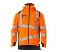 Mascot 19035-449-14010 Accelerate Safe - Chaqueta de invierno transpirable y resistente al viento y al agua, forro Clipet bicolor, Hi-Vis naranja/negro, talla 3XL