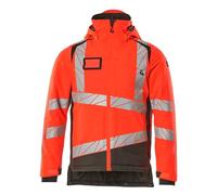 Mascot Accelerate Safe 19335-231-22218 - Chaqueta de invierno con forro Clipert bicolor, transpirable, resistente al viento y al agua, color rojo y gris oscuro, talla 4XL