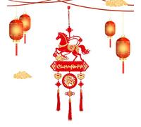 Mascota Caballo Chino,Decoraciones para El Hogar De Fieltro Vietnamita,Decoración del Año Nuevo Chino - para Coches Tiendas Oficinas Librerías Sala De Estar Dormitorio De Vacaciones