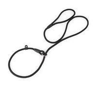 Mascota Cachorro Perro Correa Cuerda de deslizamiento Correa de plomo Cadenas de deslizamiento de nylon Collar Sin tirones Correas de plomo de entrenamiento para perros pequeños Negro Rojo Azul