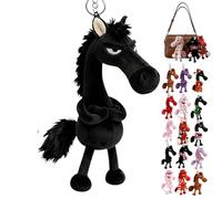 Mascota de la suerte del año del caballo 2026, guardianes de caballos de peluche de la suerte, regalo de buena suerte, símbolo de fuerza, coraje y equilibrio (tipo R)