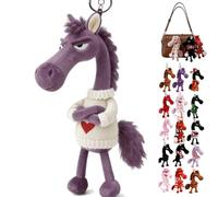 Mascota de la suerte del año del caballo 2026, guardianes de caballos de peluche de la suerte, regalo de buena suerte, símbolo de fuerza, coraje y equilibrio (tipo B)