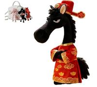 Mascota de la Suerte del Año del Caballo, Regalo de Buena Suerte para el Año Nuevo 2026, pequeño Amuleto Que simboliza la Fuerza, el Coraje, el Equilibrio y el Avance, símbolo de Buena Suerte (S)