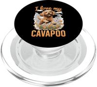 Mascota de Raza de Perro Cavapoo Me Encanta mi Cavapoo PopSockets PopGrip para MagSafe