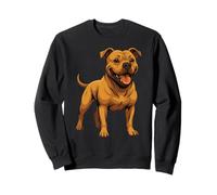 Mascota Pitbull Musculoso Pit Bull, fuerte, retro, vintage Sudadera