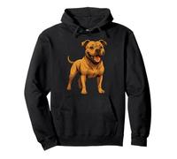 Mascota Pitbull Musculoso Pit Bull, fuerte, retro, vintage Sudadera con Capucha