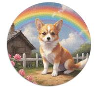 Mascotas 1000 Pezz Puzzle Rotondo GiocoDivertimento Familiare no Puzzle Rompecabezas Gioco Puzzle Regalo Adulti 1000pcs (67.5x67.5cm)
