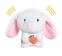 Mascotas electrónicas interactivas: juguete de peluche que habla con luz, muñeco de pollito de conejo animado | Grabación de canto, mascota eléctrica para niños, niñas, dormitorio, hogar, gua