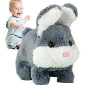 Mascotas Interactivas Para Niños - Peluche de Conejito que Camina e Incluye Sonido,Juguete de Peluche Interactivo con Forma de Conejo - para Niñas Niños y Peques, Regalo para Pascua Cumpleaños y Navid