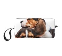 Mascotas Lindas Cachorros Beagle Perros, Bolsa de Maquillaje Bolsa de cosméticos Bolsa de artículos de tocador de Viaje portátil Bolsa de Maquillaje